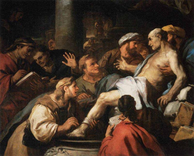 Luca  Giordano The Death of Seneca oil painting image